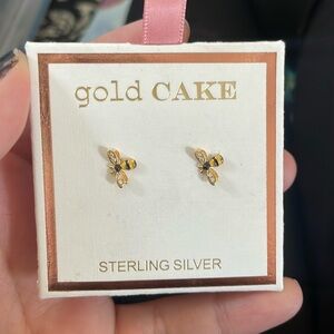 Bee stud earrings